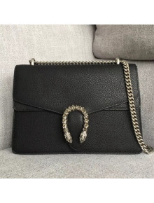 Gucci Dionysus Leather Medium Shoulder Bag 403348 Black 2018
