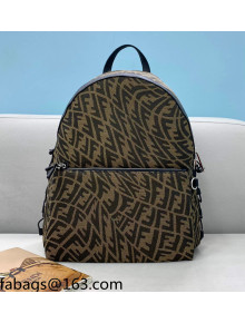 Fendi Backpack FF Vertigo Backpack Brown 2021 8387
