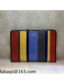Balenciaga Striped Classic Pouch Multicolor 2021 03