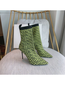Balmain Knit Ankle Boots Green 2021 120407