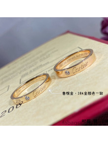 Cartier Ring for Couples Rosy Gold 2022
