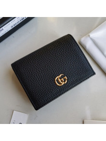Gucci Leather Card Case Wallet 456126 Black 2020