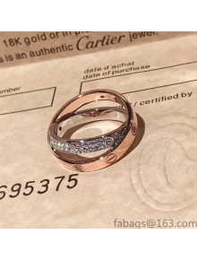 Cartier Love Ring CR1102 Rosy Gold/Silver 2022