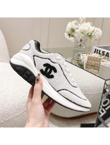 Chanel Shearling Sneakers White 2021 112272