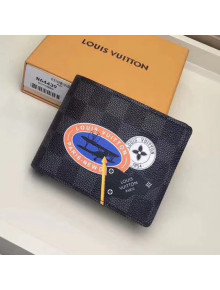 Louis Vuitton Damier Cobalt Canvas Multiple Wallet League Series 2017