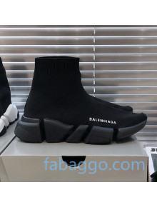 Balenciaga Speed 2.0 Knit Sock Boot Sneakers Black 01 2020 (For Women and Men)