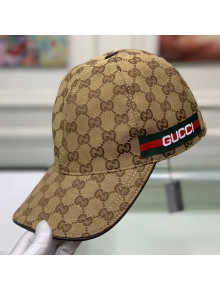 Gucci GG Canvas Baseball Hat with Gucci Band Beige 2021