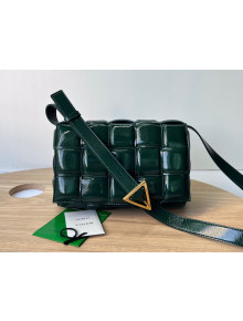 Bottega Veneta Padded Cassette Deerskin Leather Crossbody Messenger Bag Raintree Green 2022