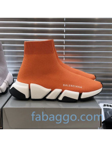 Balenciaga Speed 2.0 Knit Sock Boot Sneakers Orange 2020 (For Women and Men)
