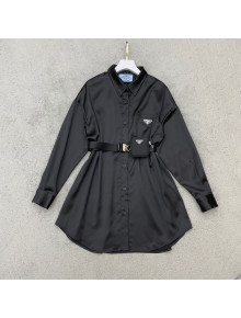 Prada Shirt Dress Black 2022 031230
