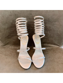 Rene Caovilla Jewel Sandals with STILETTO HEEL SUPERCLEO 9.5cm Silver 2022