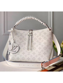 Louis Vuitton Mahina Perforated Calfskin BEAUBOURG Hobo MM Bag M56201 White 2020