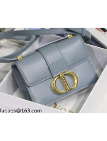 Dior Micro 30 Montaigne Bag in Box Calfskin Blue-Grey 2021 S9030