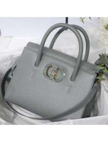 Dior Medium St Honore Tote Bag in Grey Grained Calfskin M925 2020