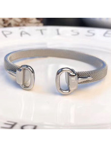 Gucci Horsebit Open Bracelet Silver 2019
