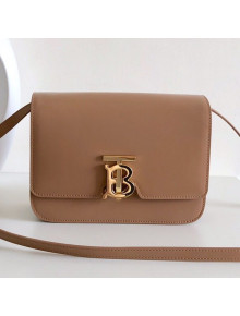 Burberry Small Leather TB Bag Camel/Gold 2019