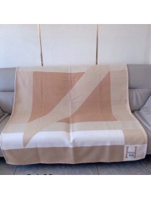 Hermes Cashmere Blanket 135x170cm Beige 2021 21100783