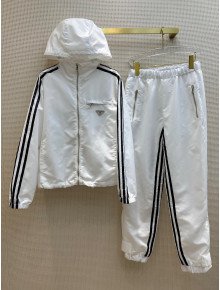 Prada Jacket and Pants Set White 2022 031235