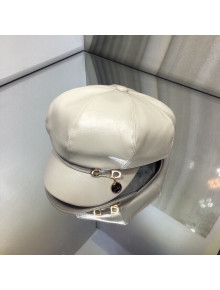 Dior Leather Hat 21120205 Off-white 2021