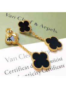 Van Cleef & Arpels Two Clovers Earrings 2061213 Black 2020