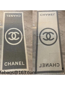 Chanel Cashmere Scarf 70x200cm Gray 2021 21100790