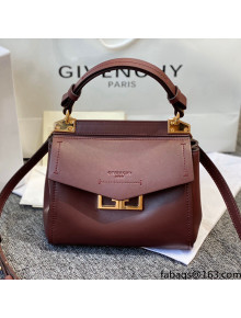 Givenchy Mystic Mini Bag in Smooth Calfskin Burgundy 2021