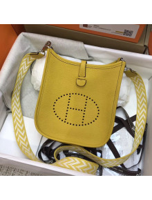 Hermes Evelyne Mini Bag in Original Togo Leather 17cm Yellow 