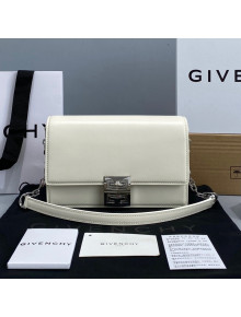 Givenchy Small 4G Bag in Box Leather with Chain Ivory White 2021