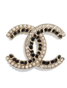 Chanel CC Pearl Crystal Chain Brooch AB5199 2020