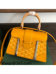 Goyard Saigon Structure PM/Mini Top Handle Bag Yellow 2021