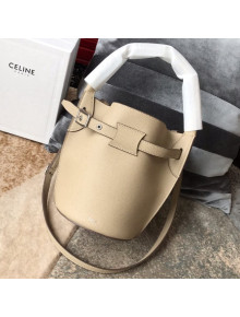 Celine Big Bag Nano Bucket Bag in Grained Calfskin Beige 2019
