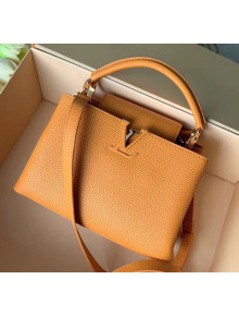 Louis Vuitton Taurillon Leather Capucines BB Top Handle Bag M94586 Orange 2020