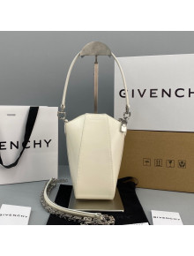 Givenchy Mini Antigona Vertical bag in Box Leather Ivory White 2021