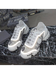 Dior D-Connect Sneakers in Print and Luminous Fabric Grey 2021 (For Women and Men)