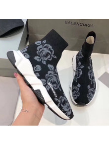 Balenciaga Flower Knit Sock Speed Trainer Sneaker 2020