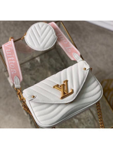Louis Vuitton Multi Pochette New Wave Shoulder Bag M56466 White 2020