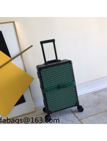 Goyard Goyardine Canvas Travel Luggage 20inches Green 2021 07