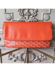 Goyard Folding Leather Clutch Orange