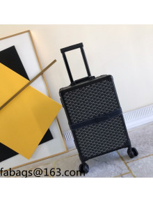 Goyard Goyardine Canvas Travel Luggage 20inches Black 2021 12
