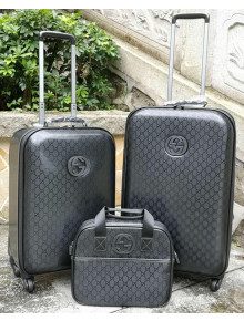 Gucci 360° Wheels GG Luggage Suitcase 20/24 2019 02