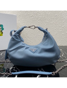 Prada Re-Edition 2006 Nylon Hobo Bag 1BH172 Blue 2020