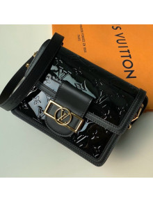 Louis Vuitton Mini Dauphine Shoulder Bag in Patent Leather M44580 Black 2019