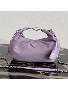 Prada Re-Edition 2006 Nylon Hobo Bag 1BH172 Light Purple 2020