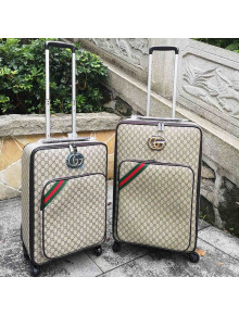 Gucci 360° Wheels GG Web Luggage Suitcase 20/24 inches 2019 08