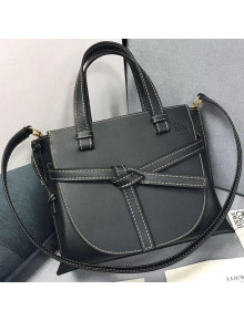 Loewe Gate Top Handle Small Bag in Black Smooth Calfskin 2018
