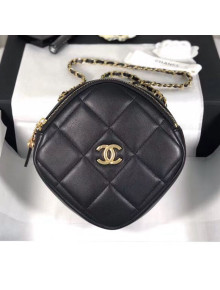 Chanel Quilted Leather Square Chain Shoulder Bag AS1780 Black 2020