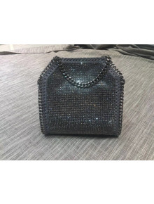 Stella McCartney Tiny Falabella Tote Bag 18cm with Diamond-cut Deep Grey 2018