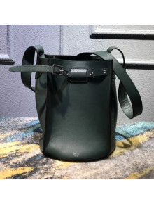 Celine Big Bag Bucket Bag With Long Strap in Smooth Calfskin Green 2018