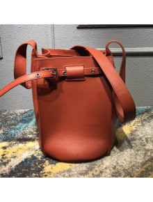 Celine Big Bag Bucket Bag With Long Strap in Smooth Calfskin Orange 2018