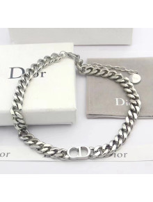 Dior CD Chian Necklace 2061230 Silver 2020